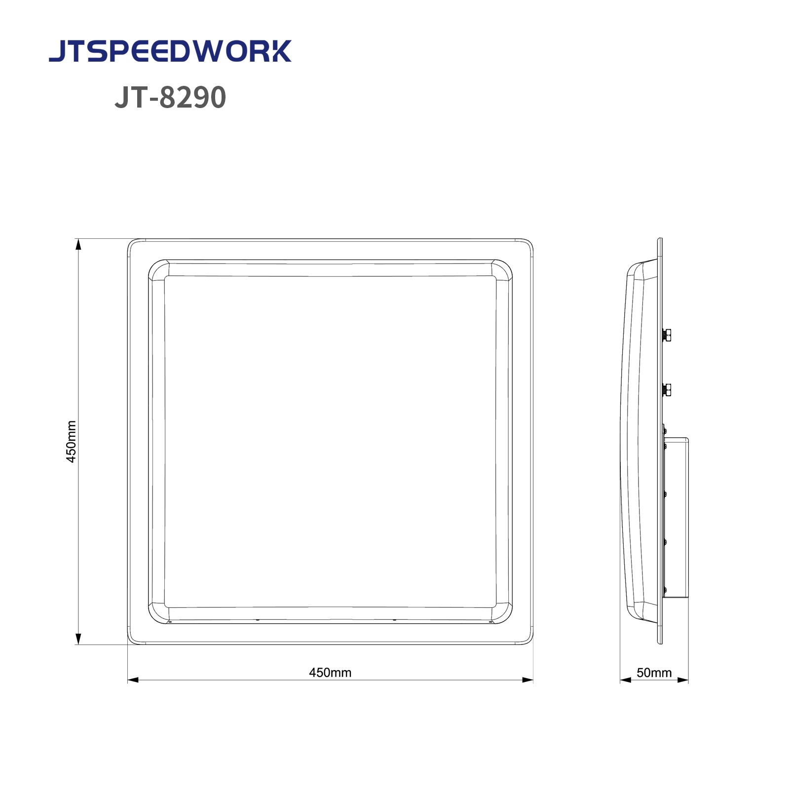 Pembaca Jarak Jauh RFID UHF JT-8290 0-25m untuk Pengurusan Kenderaan