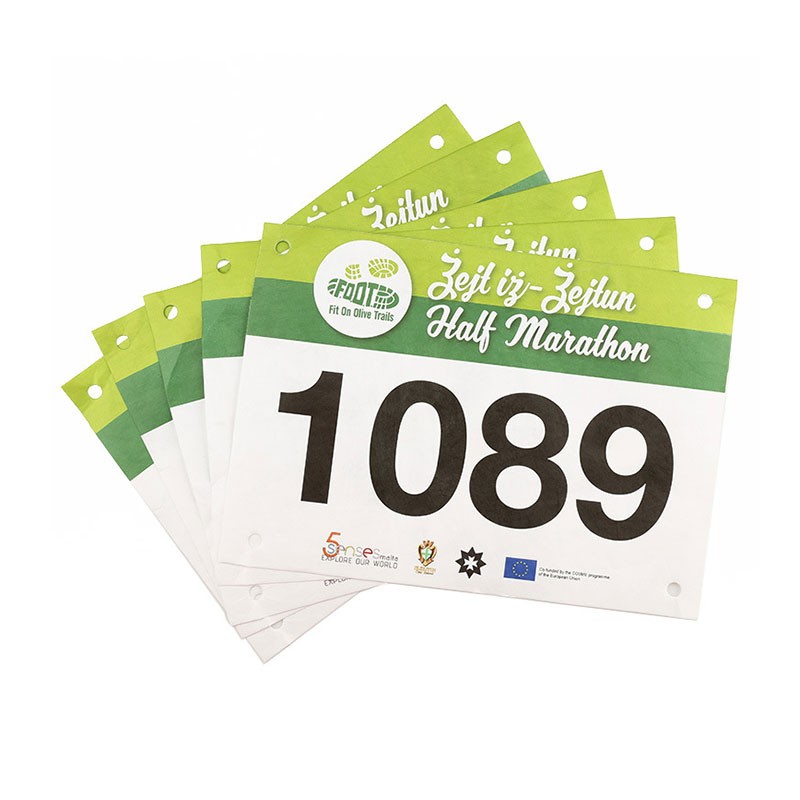 Tag Perlumbaan Maraton Tyvek RFID Kalis Air JT-240190 902-928MHZ