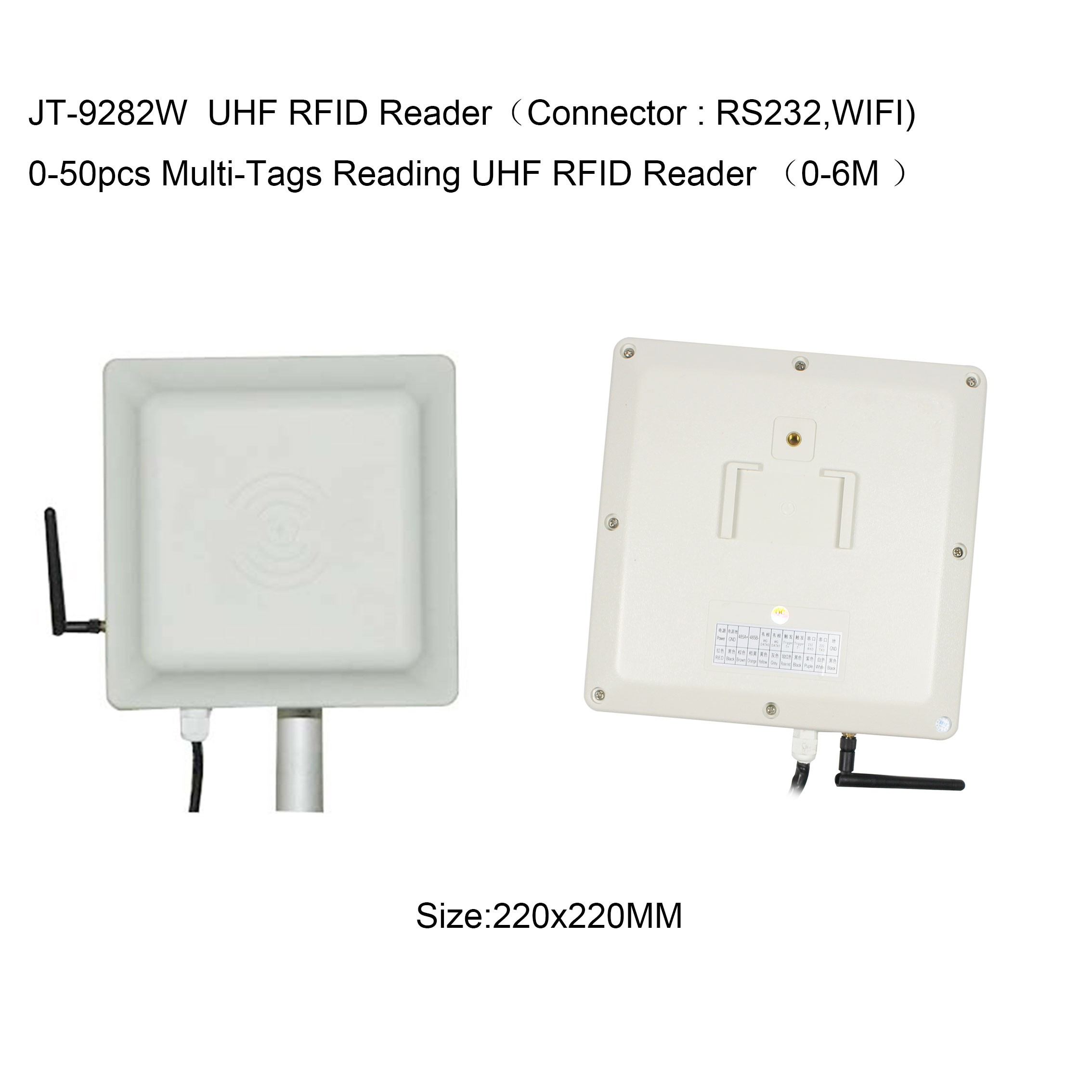 Pembaca RFID UHF Julat Tengah 902-928Mhz R2000 Impinj WIFI 0-6M