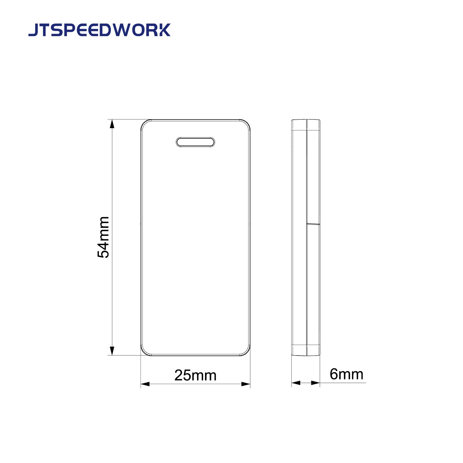 Tag Aktif RFID JT-T2490 2.4Ghz untuk Pengurusan Inventori Dengan Bateri Boleh Diganti