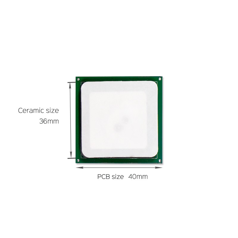 Antena Seramik RFID UHF JT-T0036 3dBi 36*36mm 865-868/902-928MHz RHCP Untuk PDA