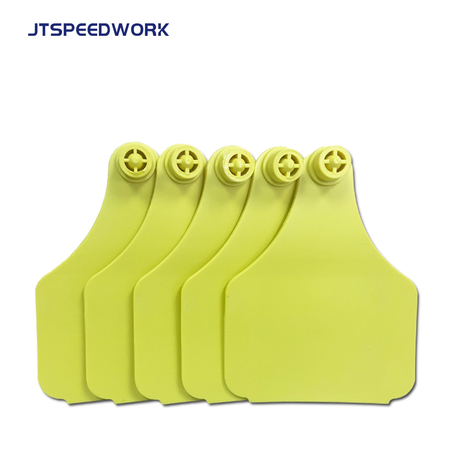 Tag Telinga Lembu Haiwan RFID UHF JT-E10080 100*75mm Untuk Pengurusan Ternakan