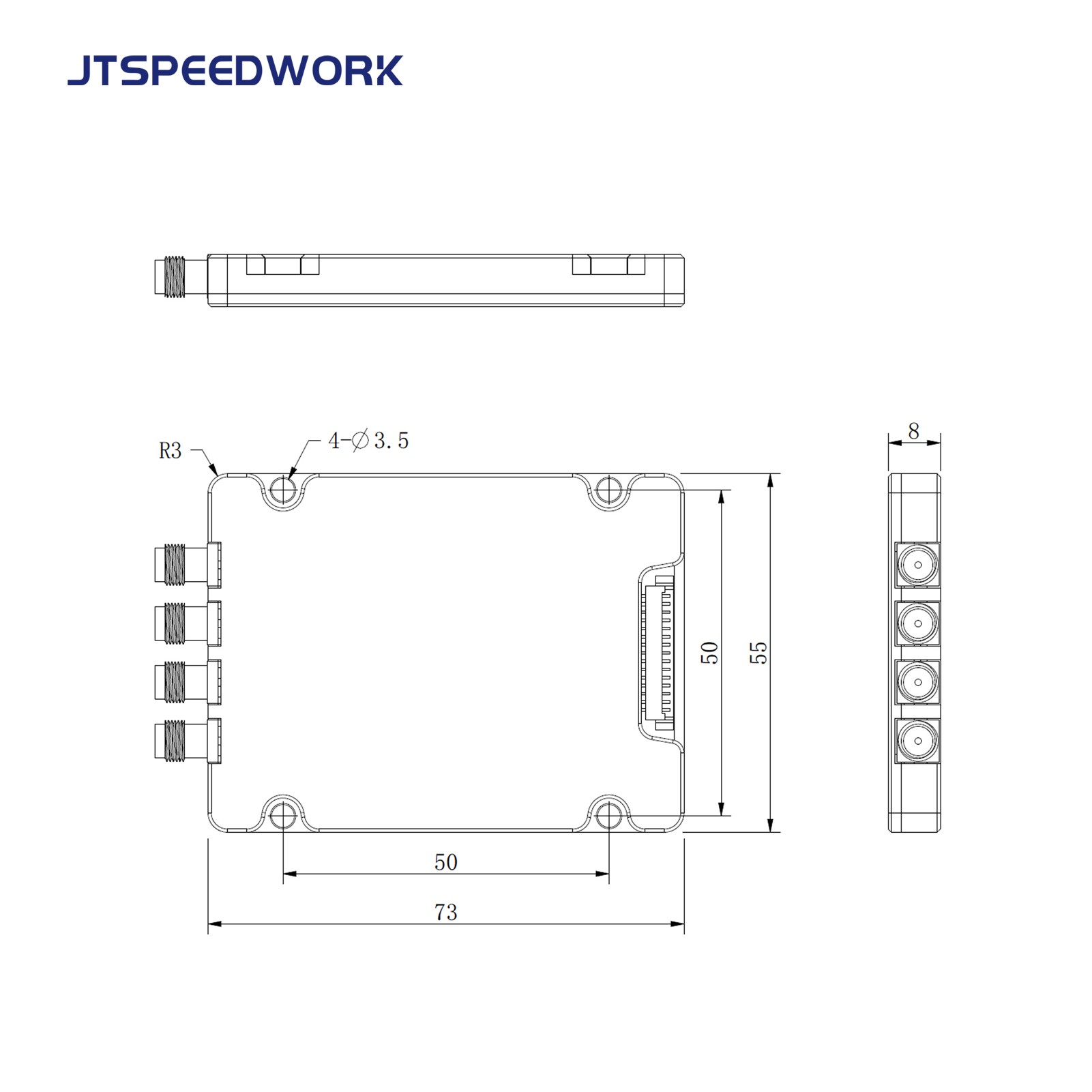 Modul RFID 4-port JT-2540 TM200 UHF 860-960MHz TTL