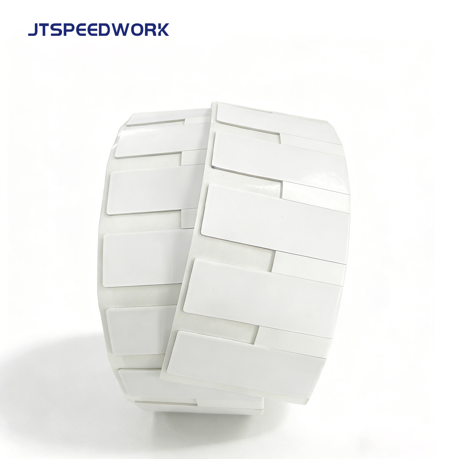 JT-K8025 80*25*1.26mm 860-960Mhz UHF Fleksibel Boleh Dicetak Pada Label RFID Logam Impinj Monza R6-P